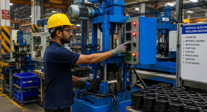 Benefits of Vertical Injection Moulding Machines in Footwear and Plastic Manufacturing